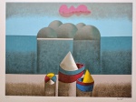 Inos Corradin, Marinha, gravura, tiragem 66/100, Edição Póstuma,50x70cm, sem moldura