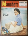 Revista Manchete Nº 161 - 21 de Maio de 1955 Um item muito rico para colecionadores, trazendo chamadas que cobrem o glamour do cinema internacional e mistérios da história brasileira. Capa: Bordas preservadas com pequenos sinais de desgaste e amarelamento natural do tempo.Detalhes: Esta edição não apresenta as anotações à caneta no logotipo que estavam presentes nos números anteriores do lote, mantendo a capa limpa na área da marca.