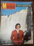 Revista Manchete Nº 378 (18 de Julho de 1959) - Entrevista Exclusiva de Lott / Foz do Iguaçu - Um exemplar altamente colecionável de final de década que destaca as belezas naturais do Brasil e traz um conteúdo político de enorme peso em meio aos bastidores da sucessão presidencial dos anos 60. Capa: Apresenta boa vivacidade de cores (especialmente o vermelho do casaco) e boa nitidez. Contém marcas normais e leves de manuseio nas bordas externas e as habituais anotações de arquivo à caneta de forma discreta no topo e próximo ao logotipo.