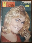 Revista Manchete Nº 395 (14 de Novembro de 1959) - Sandra Ginástica Rítmica / A Trapaça da Carne -  Um exemplar altamente colecionável do final da década de 50 que traz coberturas de destaque sobre esportes, cultura e um importante tema socioeconômico de época. Capa: Apresenta excelente vivacidade de cores e boa nitidez no retrato principal. Contém marcas normais de manuseio nas bordas e extremidades, além das habituais anotações de arquivo à caneta com o carimbo de data ("14-11-59") no canto superior direito.