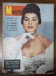 Revista Manchete Nº 336 (27 de Setembro de 1958) - Luz Marina Zuluaga (Miss Universo) / Escândalo na TV Americana - Um exemplar de altíssimo valor jornalístico e cultural para colecionadores, reunindo a beleza da primeira Miss Universo colombiana e a cobertura imediata de um dos maiores escândalos da história da televisão mundial. Capa: Apresenta excelente vivacidade de cores (com destaque para o azul do fundo e o branco do traje) e ótima nitidez. Contém marcas normais de manuseio e tempo nas bordas extremas, pequenas marcas circulares de arquivo no lado esquerdo e as habituais anotações à caneta com carimbo de data ("27-10-58" - data de recebimento/arquivo) no canto superior direito.