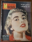 Revista Manchete Nº 320 (7 de Junho de 1958) - Adalgisa Colombo (Miss Brasil) / O Que Pensa o Brasil de JK -  O exemplar é um marco para colecionadores da era de ouro dos concursos de beleza e do fotojornalismo político, lançado às vésperas da consagração de uma das misses mais famosas da história do país. Capa: Apresenta excelente nitidez e vivacidade de cores no marcante batom vermelho de Adalgisa Colombo. Contém marcas normais e suaves de manuseio nas bordas externas, além das habituais anotações de controle à caneta e uma marcação de data de época ("7-6-58") no canto superior direito.
