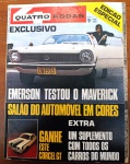 Revista Quatro Rodas Nº 149 (Dezembro 1972)  Edição Especial 500 Páginas  Emerson Fittipaldi Testa o Maverick Esta é a famosa e lendária "Edição Especial de Fim de Ano", um marco absoluto do colecionismo por ser uma das edições mais grossas já publicadas, contendo mais de 500 páginas de puro conteúdo automobilístico e histórico.
