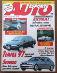 Revista Auto Esporte (Ano 1996) - Edição Especial de AniversárioDestaque de Capa: Fiat Tempra 97 (agora mais equipado)Matérias Especiais:Cobertura extra do Salão do Automóvel daquele anoNovidades do Salão de ParisRevelação em primeira mão do Ford Ka (recém-lançado na Europa e futuro nacional)Teste do roadster Porsche Boxster