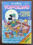 Revista Italiana Clássica "Topolino" (1989)  Walt Disney - Raridade para colecionadores de quadrinhos clássicos da Disney e itens importados. Trata-se da icônica revista semanal italiana Topolino (o nome do Mickey Mouse na Itália), publicada pela The Walt Disney Company Italia no final dos anos 80.