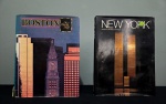 LIVRO- Lote com 2 livros de capa dura, ricamente ilustrados, sendo:BONSTON - IN A CLASS BY FTSELF-445 Páginas e MARCELO E ANGELA BERTINETTI- `New York`- Gallery Books 121 páginas.