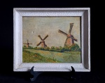 PAUL H. DORIAN- "Moinhos"- OST, ACIE. Med.: 24,5 x 29,5 cm. Obs.: Pequeno furo na tela.
