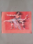 GAMAL TAWFIK-" Bailarinos" - Crayon sobre papel ácido, ACID.