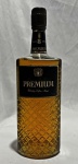 Whisky Haran Walker's Premium, 8 anos, whisky extra añejo, acondicionado em garrafa original de 1 litro com decoração em relevo geométrico. Exemplar com cápsula e rótulos originais preservados, destacando indicação de envelhecimento de 8 anos. Conteúdo não atestado.