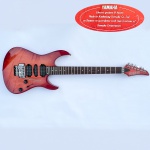 Guitarra Yamaha: A Yamaha RGX 421D é uma super Strato fabricada entre 1994 e 1995. Captadores direto no corpo, vibrato Floid Rose licenciado para a Yamaha. Perfeito estado.