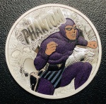 Onça de Prata Australia 2016 - Prata (0,999) - 31,107g 1oz - 40,9 mm- Proof Colorida FC - Edição Comemorativa 80º Aniversário do Fantasma 2016.