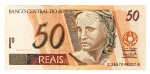 Cédula Do Brasil - 50 Reais 1ª Familia 2007 C-322 FE - Serie Nº 2667 - 2ª Chancela - (Guido Mantega / Henrique de Campos Meirelles).