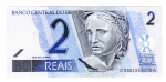 Cédula Do Brasil 1º Serie Nº 0001 - 2 Reais 2009 - C-262 FE - 1ª Familia - (Guido Mantega - Alexandre Tombini ).