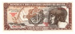 Cédula Do Brasil - 5 Cruzeiros Indio C-112 1962 - Series Nº 093 - 3ª Estampa FE.