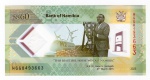 Cédula Estrangeira Namíbia - 60 Dolares 2025 P-New Polimero FE - Edição Comemorativa O Presidente Hage Geingob.