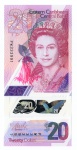 Cédula Estrangeira - Estados Orientais do Caribe - 20 Dolares 2019 P-58 Polimero FE - Rainha Elizabeth II.
