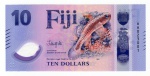 Cédula Estrangeira Fiji Lançamento - 10 Dólares 2026 P-New Polimero FE - Série: ND(2026) Edição Polímero.