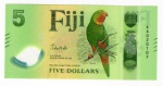 Cédula Estrangeira Fiji Lançamento - 5 Dólares 2026 P-New Polimero FE - Série: ND(2026) Edição Polímero.
