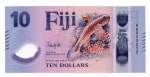 Cédula Estrangeira Lançamento - Fiji 10 dólares 2026 - P-New Polimero Fe - Série: ND(2026) Edição `Polímero`- Peixe Beli.