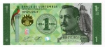 Cédula Estrangeira - Guatemala - 1 Quetzal 2024 - P-129 Fe - Comemorativa 100 anos da moeda Quetzal..
