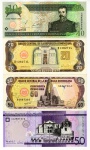 4 Cédulas Estrangeiras - Republica Dominicana - 10 Pesos Oro 2002 Sob/Fe - 20 Pesos Oro Sob/FE - 50 Pesos Oro Mbc/Sob - 50 Pesos Dominicanos 2014 Fe.