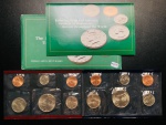 Envelope dos Estados Unidos 1993 com 12 Moedas -  1 Dime, 1 e 5 Cents, Quarter Dolar, Half Dolar + 2 Token - com Certificado.
