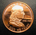 1 Onça de Cobre Estados Unidos Comemorativa Walking Liberty - Cobre - 28,35 g - 39 mm - FC