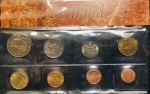 Set de Moedas Letônia 1992-2003 - 1, 2, e 5 Santimi - 10, 20, 50 Santimu - 1 e 2 Lati - Total 8 Moedas.