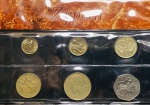 Set de Moedas Chipre - 1, 2, 5, 10, 20 e 50 Cent 1988-1994 - Latão niquelado - Cupro Niquel.