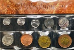 Set de Moedas República Tcheca  1993 - 1997 - 10, 20 e 50 Halé??- 1, 2, 5, 10, 20 e 50 Korun - Total 9 Moedas FC.