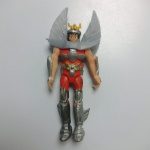 CAVALEIROS DO ZODÍACO - Brinquedo miniatura do personagem Seiya de Pégaso, feito em material emborrachado  e produzido na década de 1990, medindo cerca de 13 cm. Em excelente estado de conservação, mas sem garantia futura. ATENÇÃO! Produto sendo vendido no estado conforme fotos. Testado ou não, diz respeito apenas no momento da catalogação. Questione todas as suas dúvidas antes de efetuar os lances, eles são IRREVOGÁVEIS e IRRETRATÁVEIS! Se necessário, solicitar mais fotos, vídeos ou perguntas para análise via e-mail contato.antig@gmail.com. Grato pelo contato.