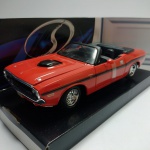 MAISTO 1970 DODGE CHALLENGER R/T CONVERTIBLE 1:24  - ATENÇÃO! Produto sendo vendido no estado conforme fotos. Testado ou não, diz respeito apenas no momento da catalogação. Questione todas as suas dúvidas antes de efetuar os lances, eles são IRREVOGÁVEIS e IRRETRATÁVEIS! Se necessário, solicitar mais fotos, vídeos ou perguntas para análise via e-mail contato.antig@gmail.com. Grato pelo contato