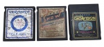 ATARI - CARTUCHOS - Lote com 3 cartuchos de jogos de Atari, sendo eles sem serem identificados nos próprios cartuchos. Não testados.