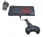 TECTOY - MASTER SYSTEM - Antigo videogame da TECTOY, o icônico Master System, com entrada para 2 joysticks, 3D, carcaça em plástico, acompanha 1 joystick e fonte. Não testado, possui ínfimas marcas, fonte com avaria.
