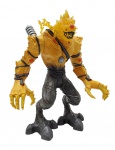 MATTEL - MAX STEEL - ELEMENTOR - Antigo boneco da série Max Steel, o vilão Elementor, feito em plástico rígido, articulado e utiliza bateria. Medida: 29cm. Observação: Ausência de peça, marca de cola na parte de trás, pequeno restauro no braço direito.