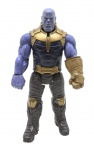 HASBRO / MARVEL - THANOS - Figura de ação do vilão Thanos, personagem icônico da Marvel. Fabricado pela Hasbro, articulado. Medida: 29cm. Feito em plástico rígido. Observação: Ausência de parte na traseira.