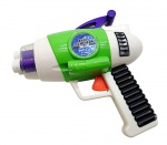 DISNEY / PIXAR - BUZZ LIGHTYEAR - Pistola de brinquedo do icônico personagem Buzz Lightyear de Toy Story. Feita em plástico rígido, emite som. Medida: 19cm. Não testada, possui marcas de uso, desgastes e ausência de "munição".