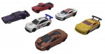 MATTEL - HOT WHEELS - Lote com 6 miniaturas Hot Wheels em escala 1:64. Diversos modelos, feitos de ferro com partes plásticas. Possuem pequenos detalhes e marcas de uso.
