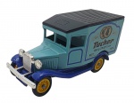 LLEDO DAYS GONE - Antiga miniatura de ferro com partes plásticas da Lledo, coleção Days Gone, feito na Inglaterra nos anos 80. Escala 1:50 / 1:64 (box scale). Retrata carro da Tucher Brau Tradition. Pode conter ínfimas marcas.