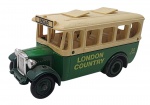 LLEDO - Antiga miniatura de ferro com partes plásticas da Lledo, coleção Days Gone, feito na Inglaterra nos anos 80. Escala 1:50 / 1:64 (box scale). Retrata ônibus London Country. Pode conter ínfimas marcas.