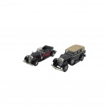 ALTAYA - Lote com 2 miniaturas feitas de ferro com partes plásticas, em escala 1:43, modelos: HORCH 653 A e ISOTTA FRASCHINI TIPO 8.  Podem conter ínfimas marcas ou desgastes.