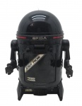 SPICA - SR-006 - ROBOT PHONE - Antigo telefone em formato de robô da marca Spica, modelo SR-006, produzido em Taiwan, feito de plástico rígido. Design futurista, braços articulados e painel frontal que se abre para revelar o teclado de discagem. O fone é encaixado na parte traseira da cabeça quando não está em uso. Medida: 21cm. Não testado, apresenta manchas de fita, marcas de uso e alguns desgastes. Antena do robô oxidada e painel frontal com avaria na dobradiça.