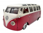 MAISTO - VW VAN SAMBA - Miniatura da Maisto retratando uma Kombi modelo Samba, tunada, em escala 1:26, com partes móveis, rodas livres, pneus de borracha e feita de metal com partes plásticas. Pode conter ínfimas marcas ou desgastes.