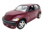 SAICO -  CHRYSLER PT CRUISER - Miniatura da Saico, retratando um Chrysler PT Cruiser, em escala 1:24, com partes móveis, rodas livres, pneus de borracha e feita de metal com partes plásticas. Pode conter ínfimas marcas ou desgastes.