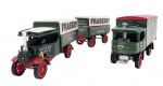 MATCHBOX -  MODELS OF YESTERYEAR - Lote com 2 miniaturas Matchbox, feitas na Inglaterra, antigas,  retratando 1918 ATKINSON STEAM WAGON e 1922 FODEN C TYPE STEAM WAGON LIMITED EDITION , em escala 1:47, com partes móveis, rodas livres, pneus de borracha e feita de metal com partes plásticas. Pode conter ínfimas marcas ou desgastes.