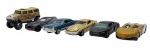 MATTEL - HOT WHEELS - Lote com 6 miniaturas da Hot Wheels, origem norte americana. Escala 1:64. feitos de metal com partes plásticas, rodas livres. Podem conter ínfimos desgastes.