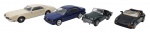 DEL PRADO COLLECTION - Lote com 4 miniaturas representando carros que marcaram e marcam no Brasil o no mundo, em metal com partes plásticas, rodas livres pneus de borracha. Escala 1:43. Podem conter ínfimas marcas.