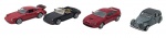 DEL PRADO COLLECTION - Lote com 4 miniaturas representando carros que marcaram e marcam no Brasil e no mundo, em metal com partes plásticas, rodas livres pneus de borracha. Escala 1:43. Podem conter ínfimas marcas.