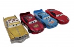 DISNEY / PIXAR - Lote com 4 miniaturas referentes ao desenho Carros, em escala 1:64, feitas em metal com partes plásticas. Podem conter ínfimas marcas ou desgastes.