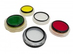 FILTROS DE LENTE - Lote com 5 filtros de lente de diversas marcas e tamanhos, podem conter ínfimos desgastes.